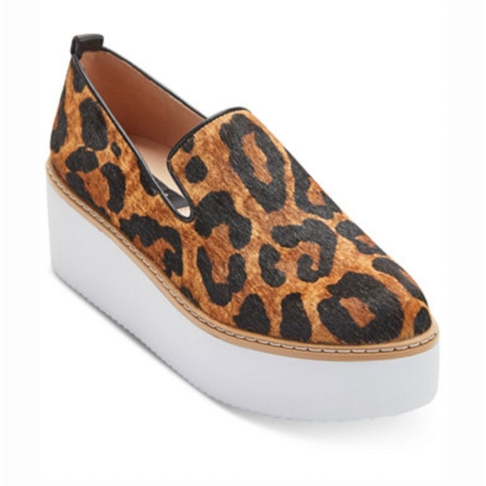 DKNY Bari Cowhide Platform Shoes Size 8